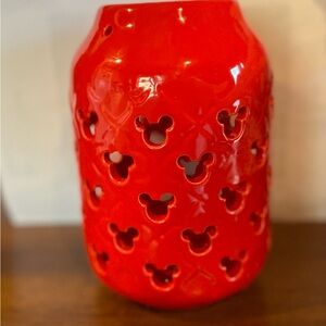 Disney Red Lantern with Mickey Cutouts